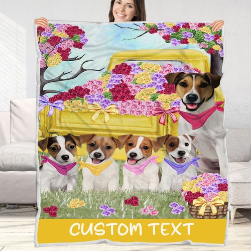 Jack russell dog blanket - dog,